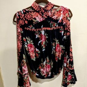 Free People wide sleeve blouse
